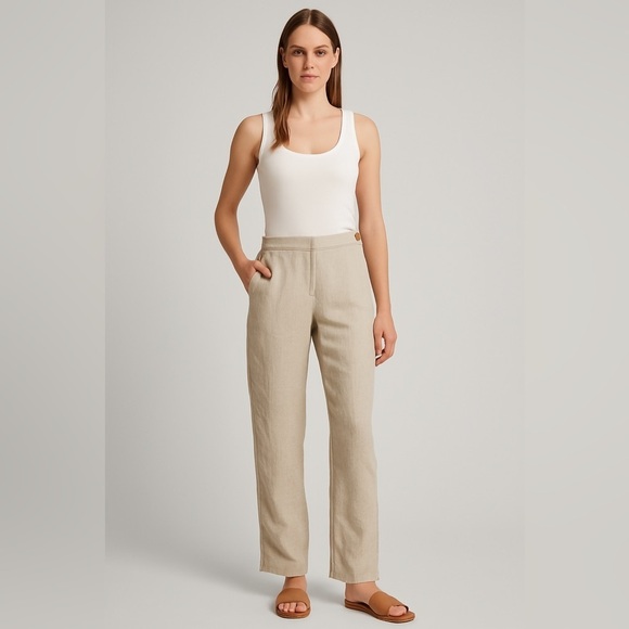J. McLaughlin Pants - J.McLaughlin for Sanyo 100% Linen Pants – Size 10